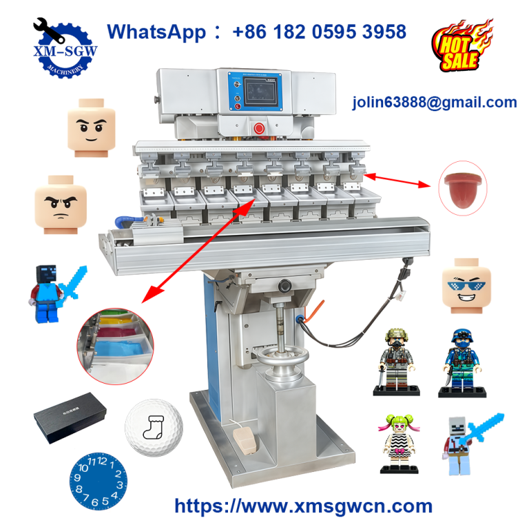 8-Color Shuttle Type Servo Pad Printing Machine