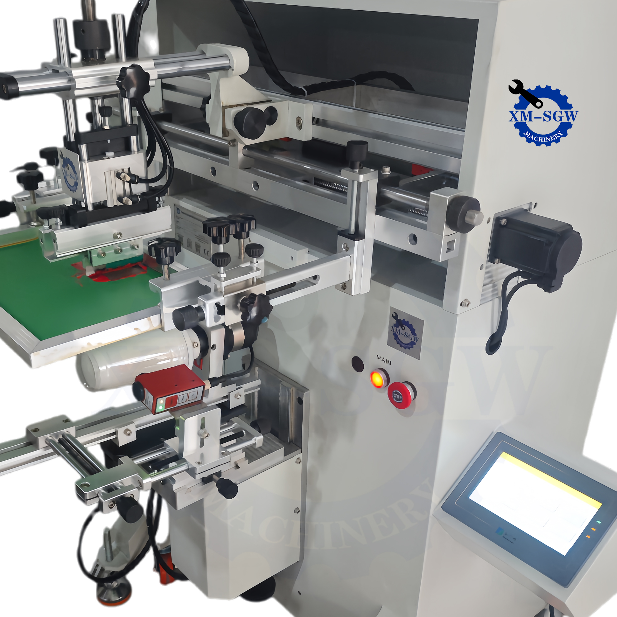 Multi-colour High Precision Semi-Automatic Round Bottle and Cup Silk Screen Printing Machine