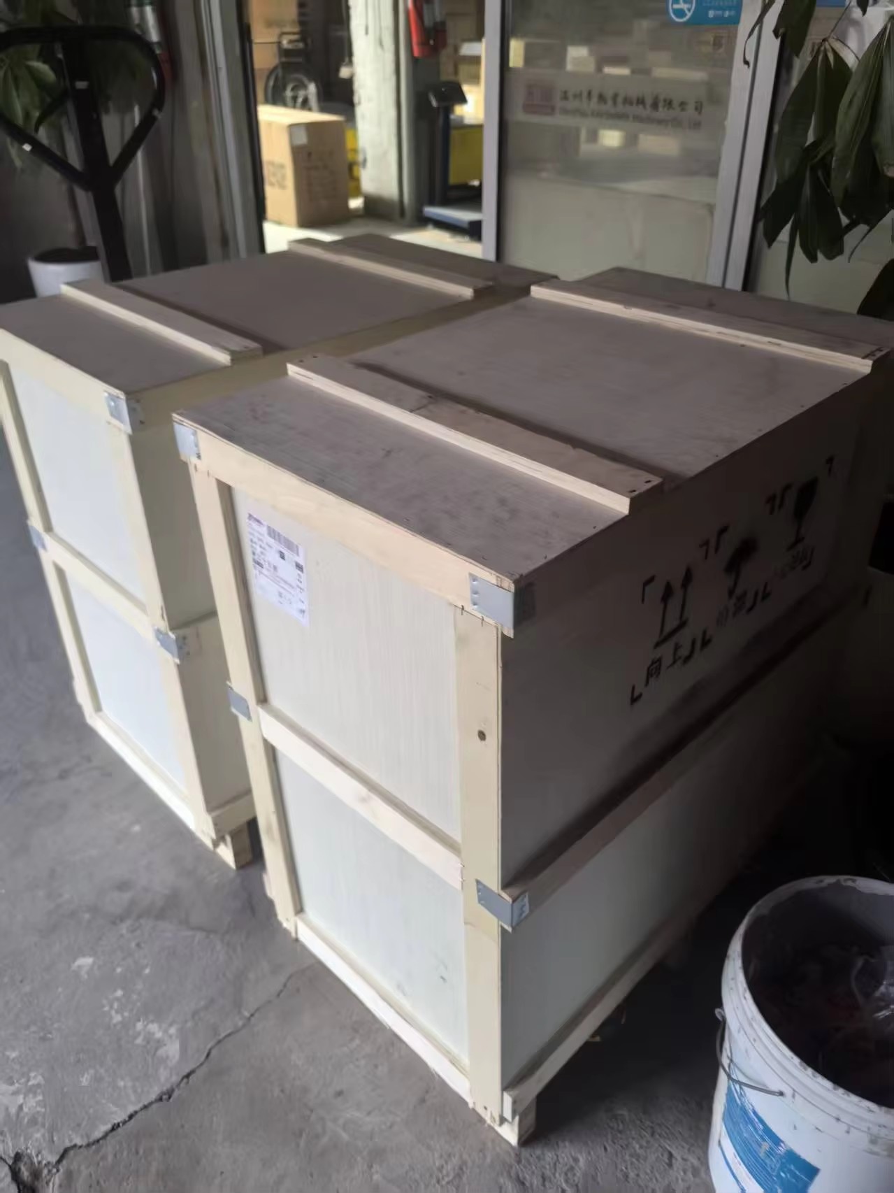 忠远小型大印刷移印机打包木箱